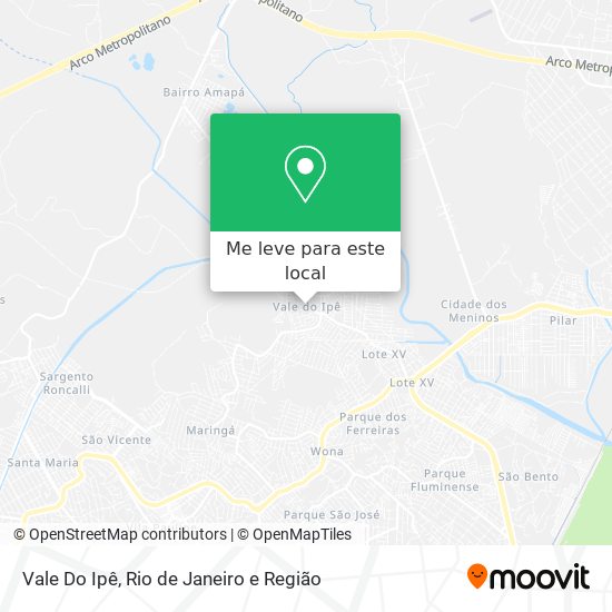 Vale Do Ipê mapa