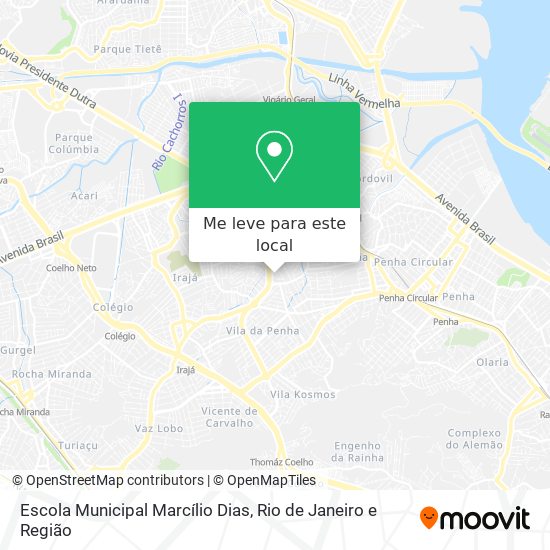 Escola Municipal Marcílio Dias mapa