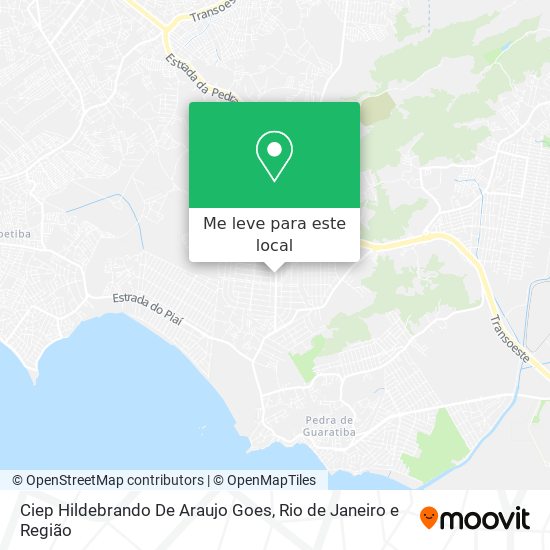 Ciep Hildebrando De Araujo Goes mapa