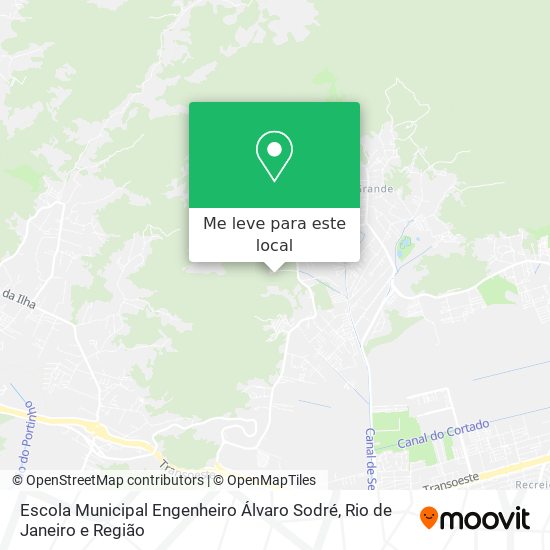 Escola Municipal Engenheiro Álvaro Sodré mapa