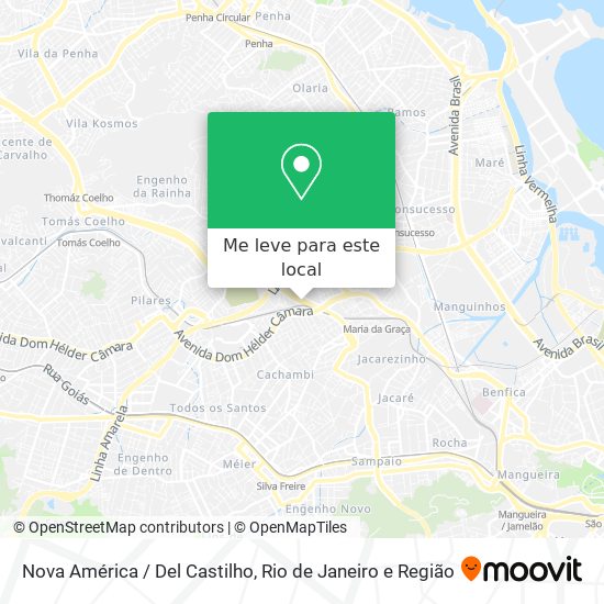 Nova América / Del Castilho mapa