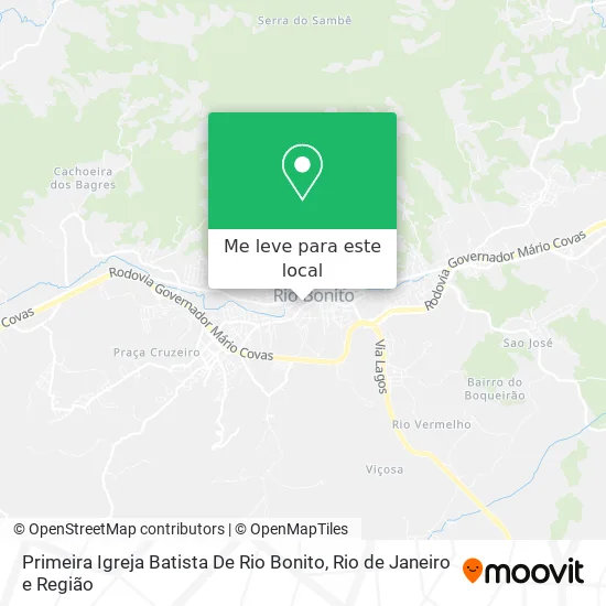 Primeira Igreja Batista De Rio Bonito mapa