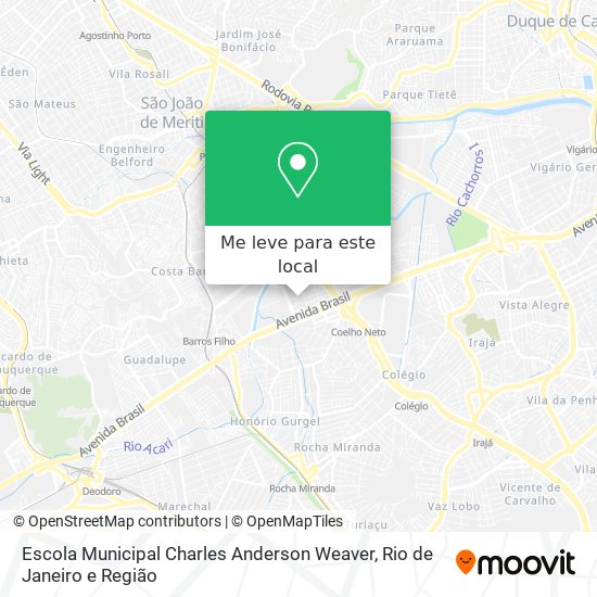 Escola Municipal Charles Anderson Weaver mapa