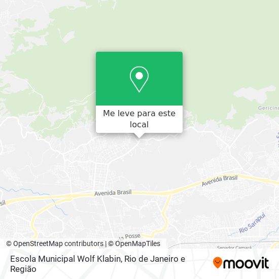 Escola Municipal Wolf Klabin mapa
