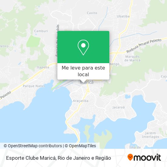 Esporte Clube Maricá mapa