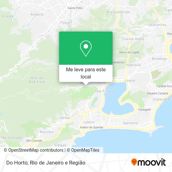 Do Horto mapa