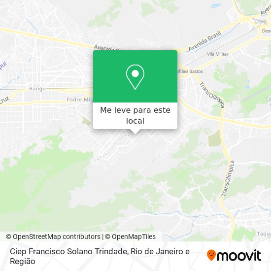 Ciep Francisco Solano Trindade mapa