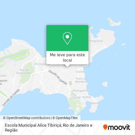 Escola Municipal Alice Tibiriçá mapa