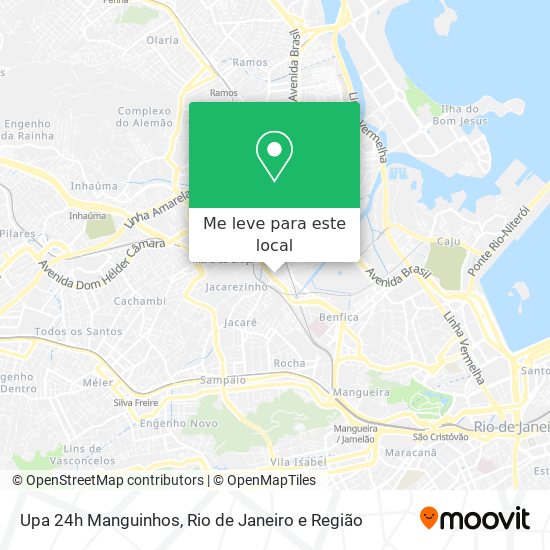 Upa 24h Manguinhos mapa