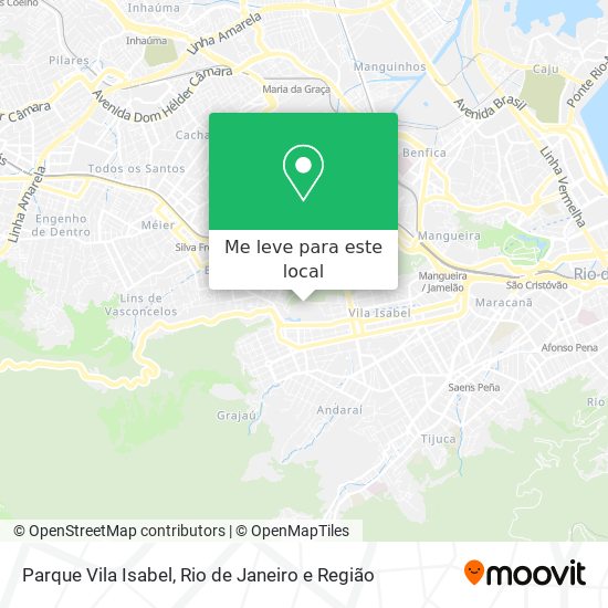Parque Vila Isabel mapa