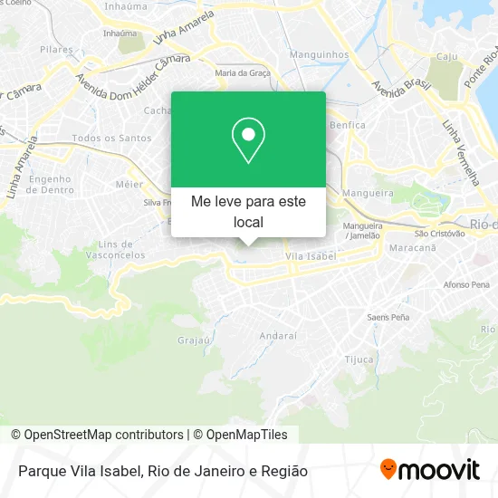 Parque Vila Isabel mapa