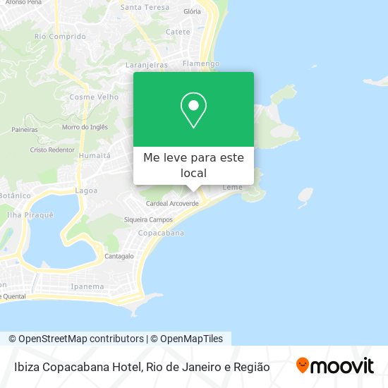 Ibiza Copacabana Hotel mapa