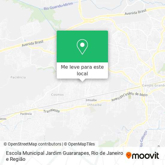Escola Municipal Jardim Guararapes mapa