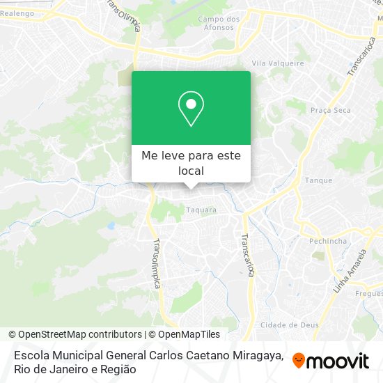 Escola Municipal General Carlos Caetano Miragaya mapa