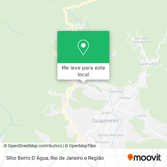 Sítio Berro D´Água mapa