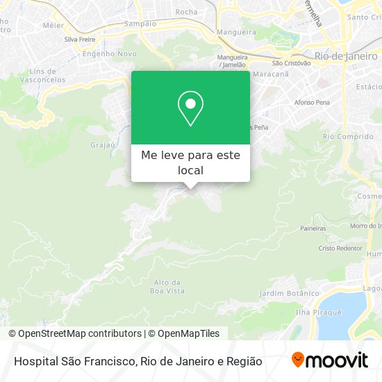 Hospital São Francisco mapa