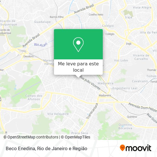 Beco Enedina mapa