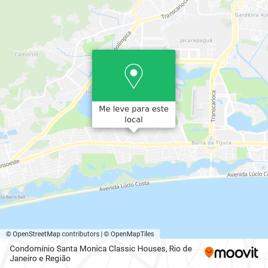 Condomínio Santa Monica Classic Houses mapa
