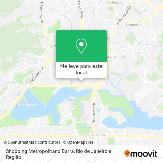 Shopping Metropolitano Barra mapa