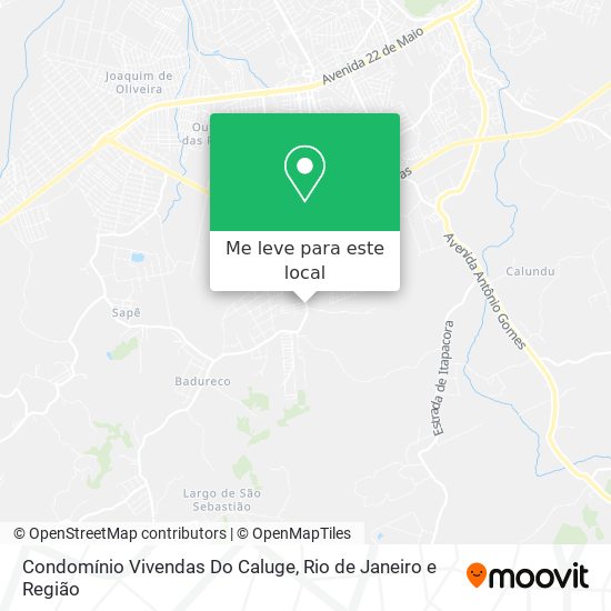 Condomínio Vivendas Do Caluge mapa