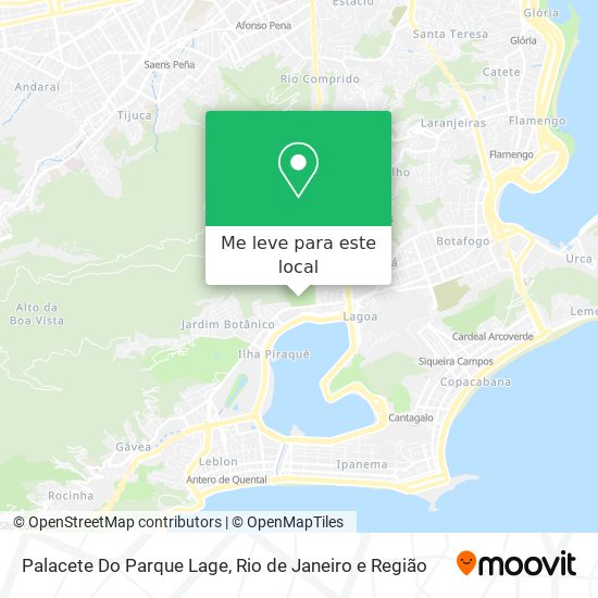 Palacete Do Parque Lage mapa