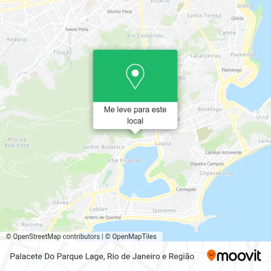 Palacete Do Parque Lage mapa