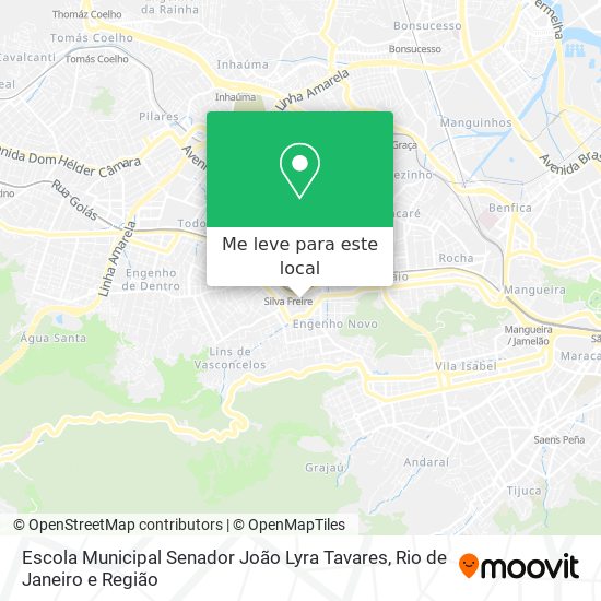 Escola Municipal Senador João Lyra Tavares mapa