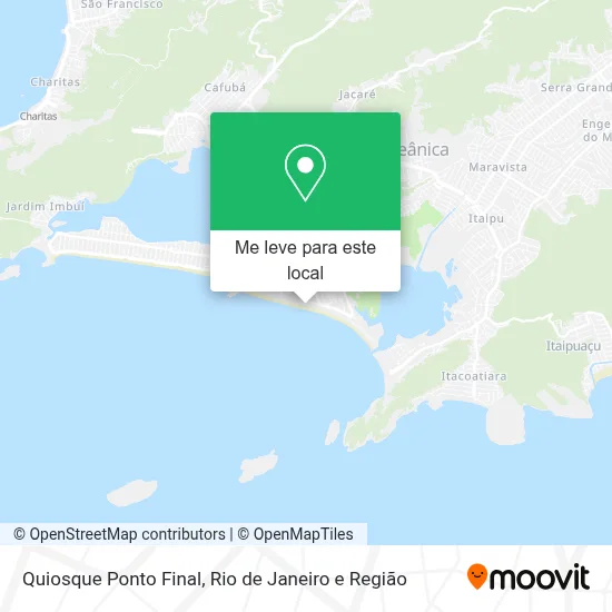 Quiosque Ponto Final mapa
