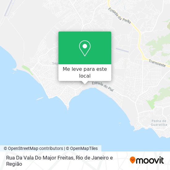 Rua Da Vala Do Major Freitas mapa