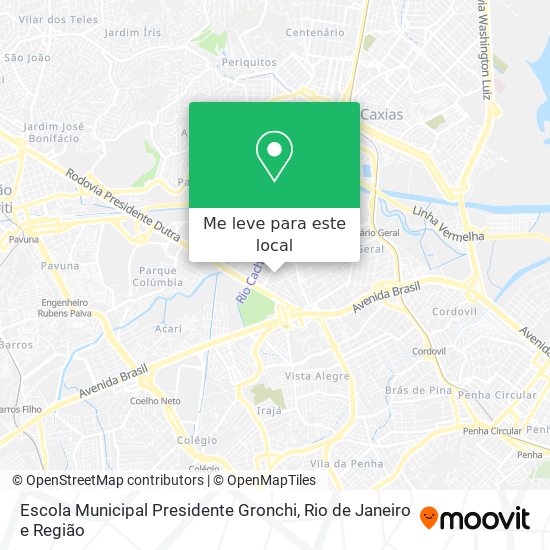 Escola Municipal Presidente Gronchi mapa