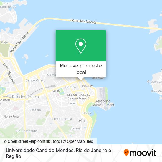 Universidade Candido Mendes mapa