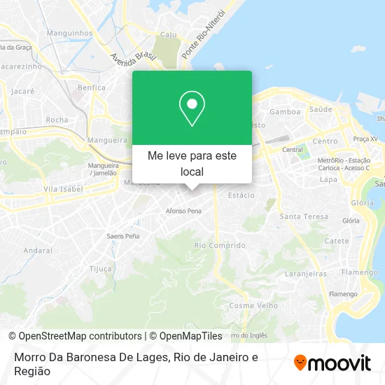 Morro Da Baronesa De Lages mapa