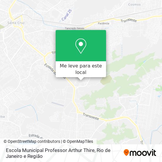 Escola Municipal Professor Arthur Thire mapa
