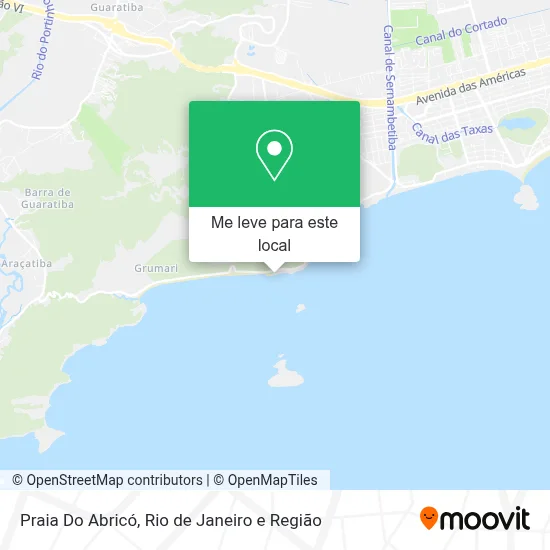 Praia Do Abricó mapa