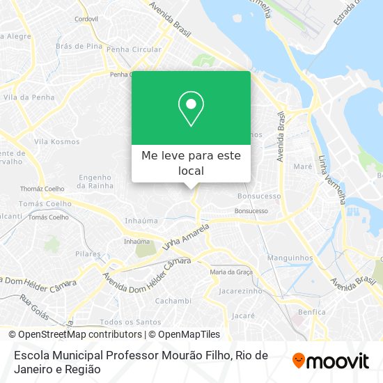 Escola Municipal Professor Mourão Filho mapa