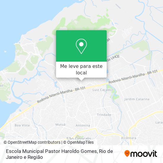 Escola Municipal Pastor Haroldo Gomes mapa
