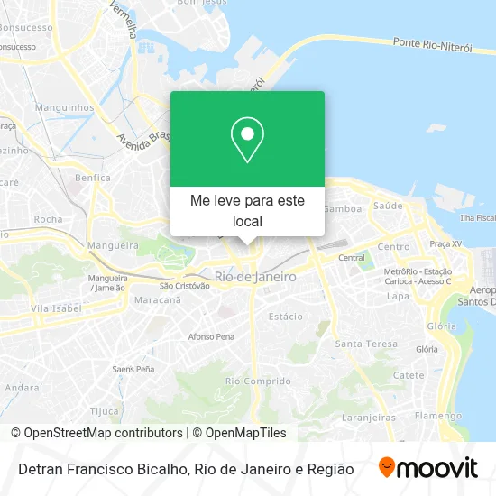 Detran Francisco Bicalho mapa