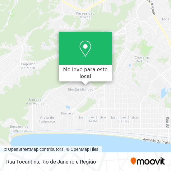 Rua Tocantins mapa