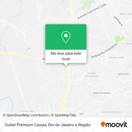 Outlet Premium Caxias mapa