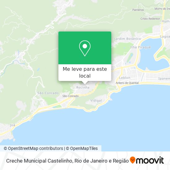 Creche Municipal Castelinho mapa