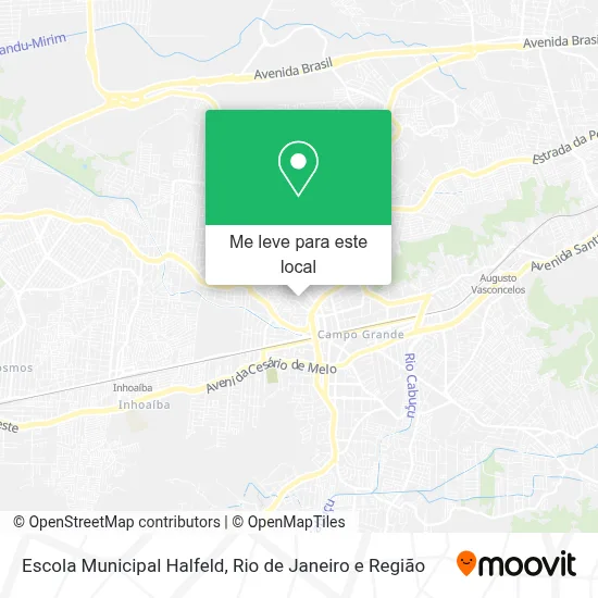 Escola Municipal Halfeld mapa
