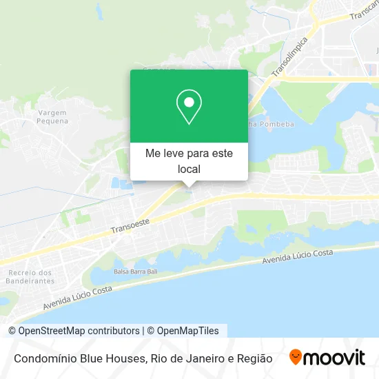 Condomínio Blue Houses mapa