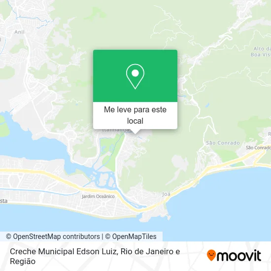 Creche Municipal Edson Luiz mapa