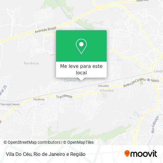 Vila Do Céu mapa