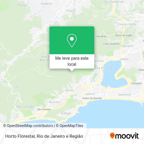 Horto Florestal mapa