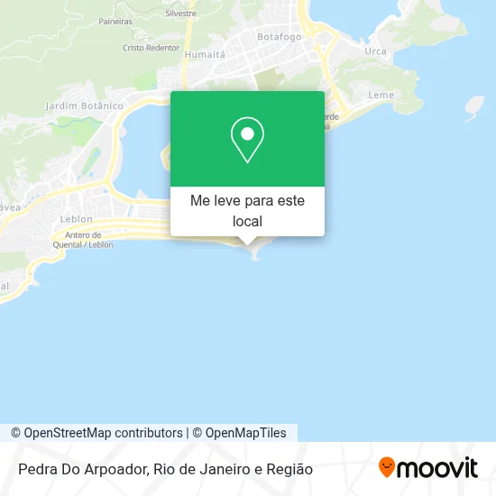 Pedra Do Arpoador mapa