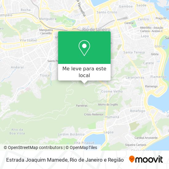 Estrada Joaquim Mamede mapa