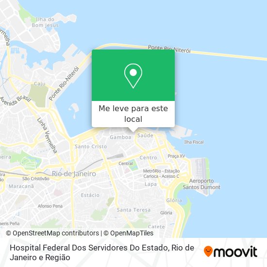 Hospital Federal Dos Servidores Do Estado mapa