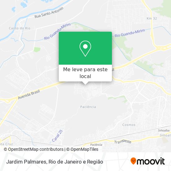 Jardim Palmares mapa