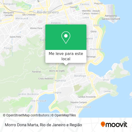 Morro Dona Marta mapa